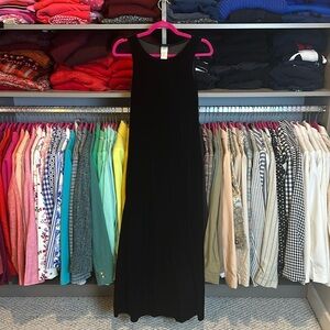 Vintage My Michelle dark navy sleeveless velvet maxi dress size S​